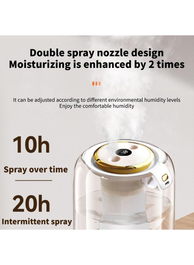Arabest 2L Humidifiers for Bedroom with Night Light, Cool Mist Humidifier for Home, Quiet Operation with 360° Rotation- 2 Filter Sponge, USB Plug,for Home, Office, for 20-40 ㎡ (Green) - Image 4